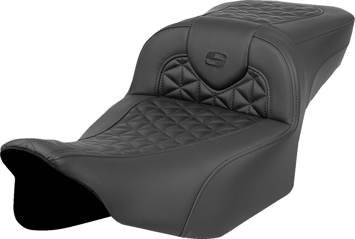 SADDLEMEN RoadSofa* Tri Gripper Seat - Extended Reach - w/o Backrest - FLH/FLT '23-'24 823-07-21100