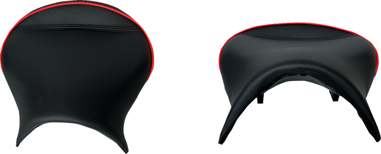 SHOW CHROME Ryker Combat Seat - Black w/ Red Trim - Can-Am Ryker 41-429