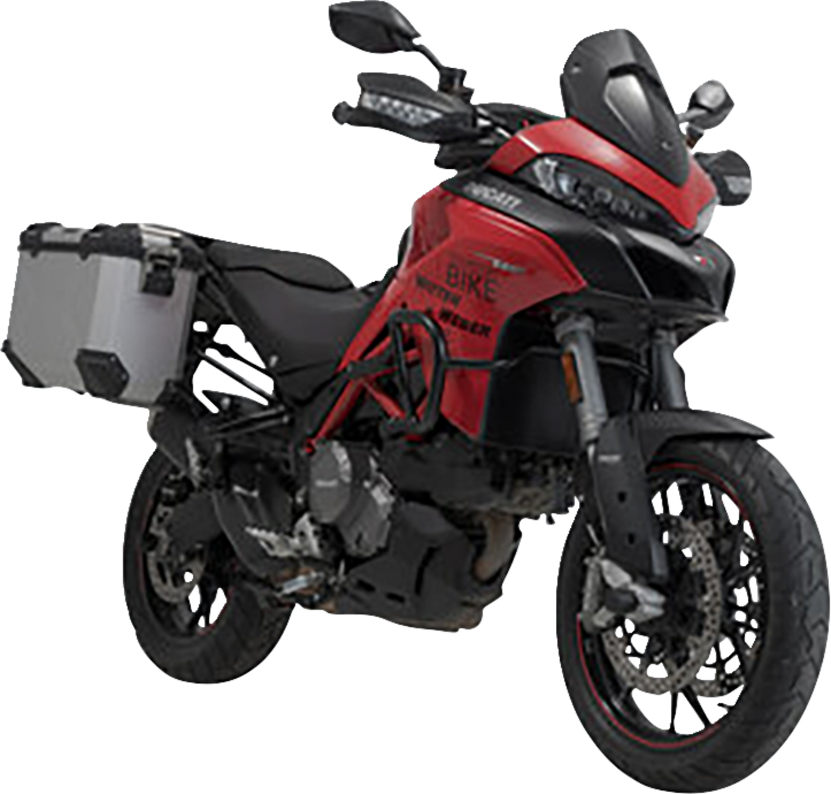 SW-MOTECH TRAX ADV Aluminum Case System - Silver - Ducati Multistrada 950/1200/1260/V2 '15-'24 KFT.22.114.70002/S