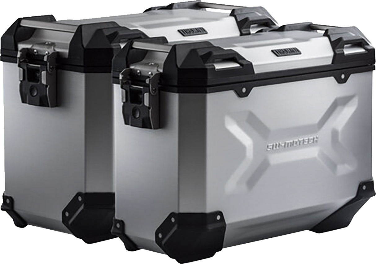 SW-MOTECH TRAX ADV Aluminum Case System - Silver - KTM Super Adventure 1290 R/S '21-'24 KFT.04.835.70000/S