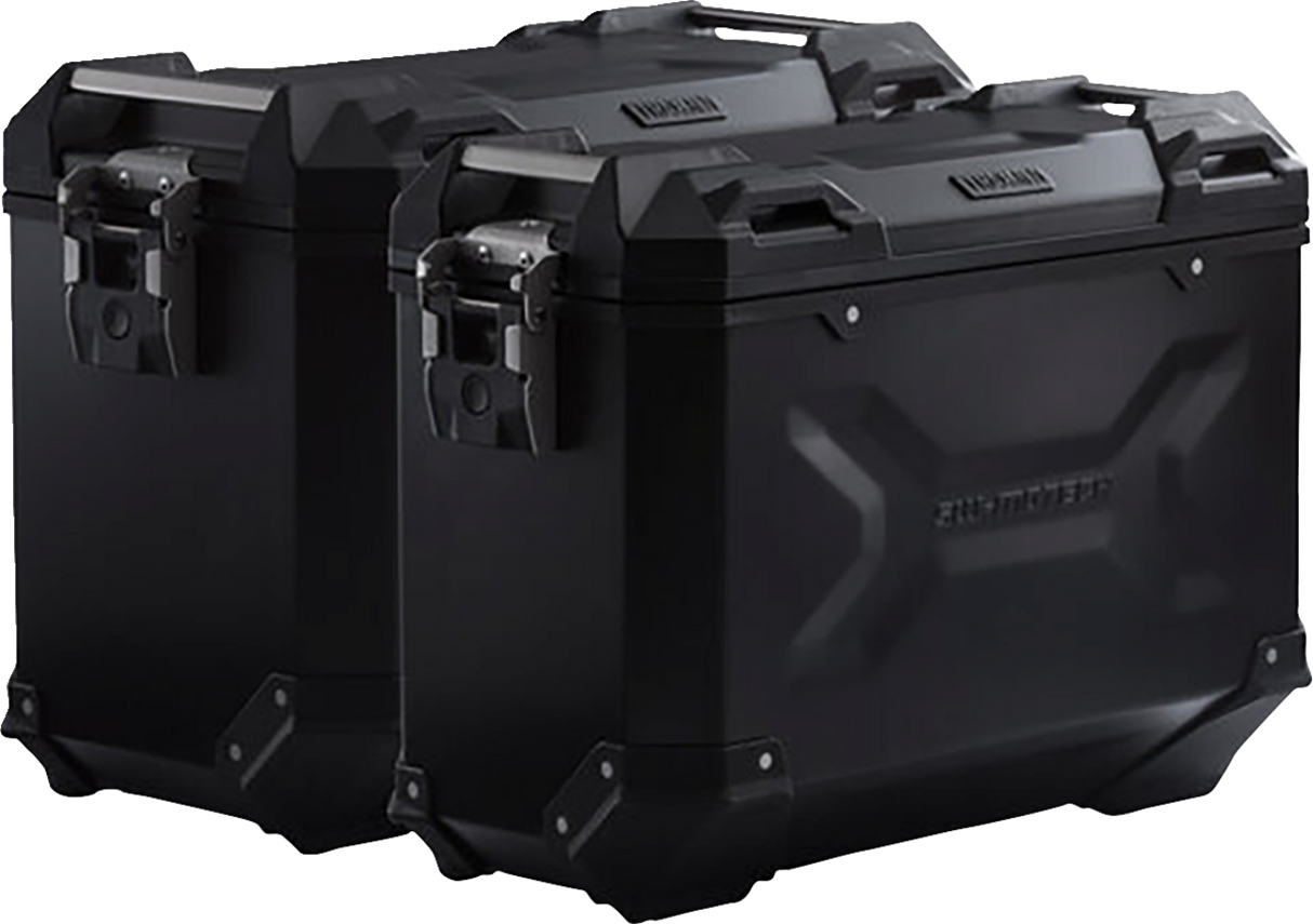 SW-MOTECH TRAX ADV Aluminum Case System - Black - Ducati DesertX '22-'24 KFT.22.995.70100/B