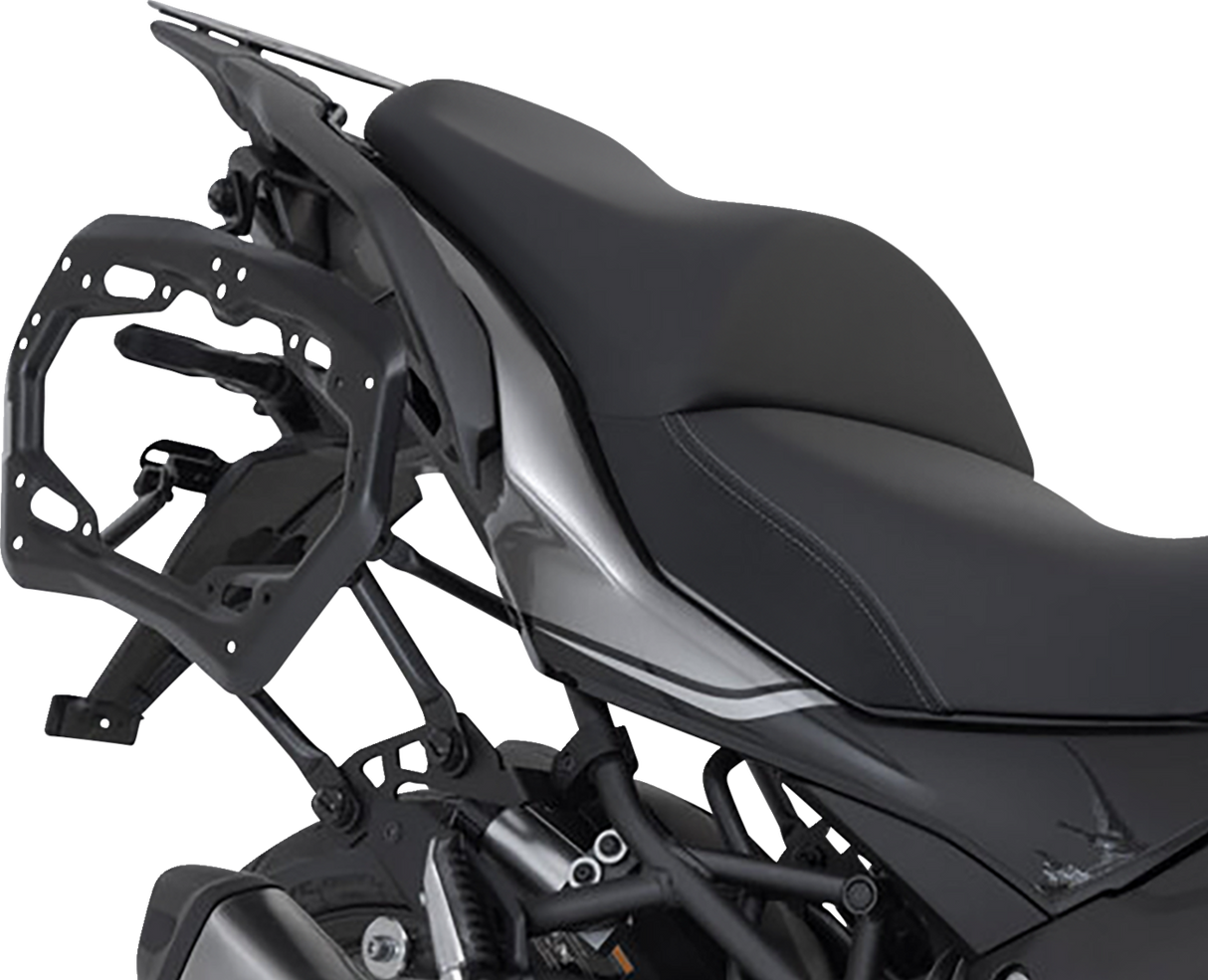 SW-MOTECH TRAX ADV Aluminum Case System - Black - Kawasaki Versys 1000 '18-'23 KFT.08.922.70101/B