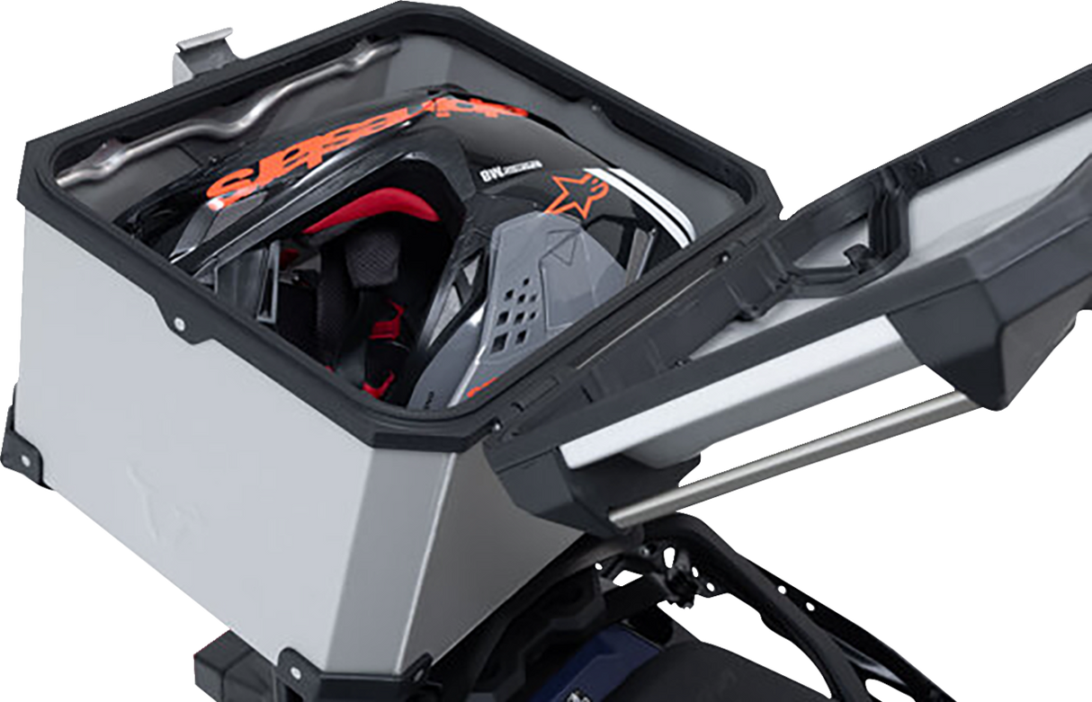 SW-MOTECH TRAX ADV Top Case System - Silver - Suzuki V-Strom 650 '16-'24 GPT.05.876.70000/S