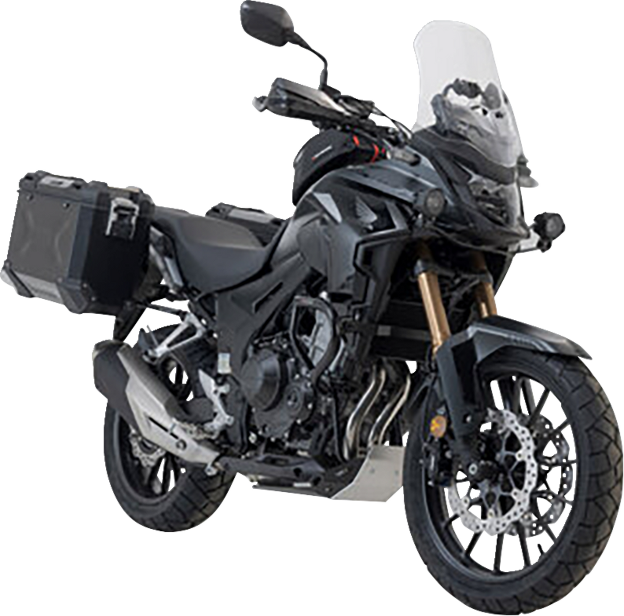 SW-MOTECH TRAX ADV Aluminum Case System - Black - Honda CB/CBR/NX 500 '13-'24 KFT.01.400.70001/B
