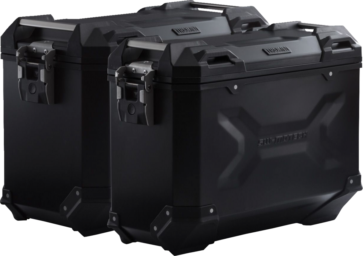 SW-MOTECH TRAX ADV Aluminum Case System - Black - Honda Africa Twin '16-'17 KFT.01.622.70001/B