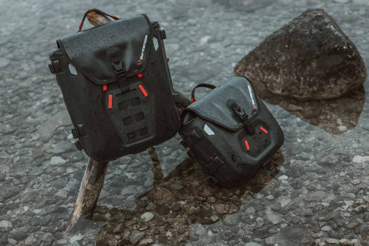 SW-MOTECH SysBag Side Bag System - Black - Triumph T100/T120 '16-'24 BC.SYS.11.743.31000B