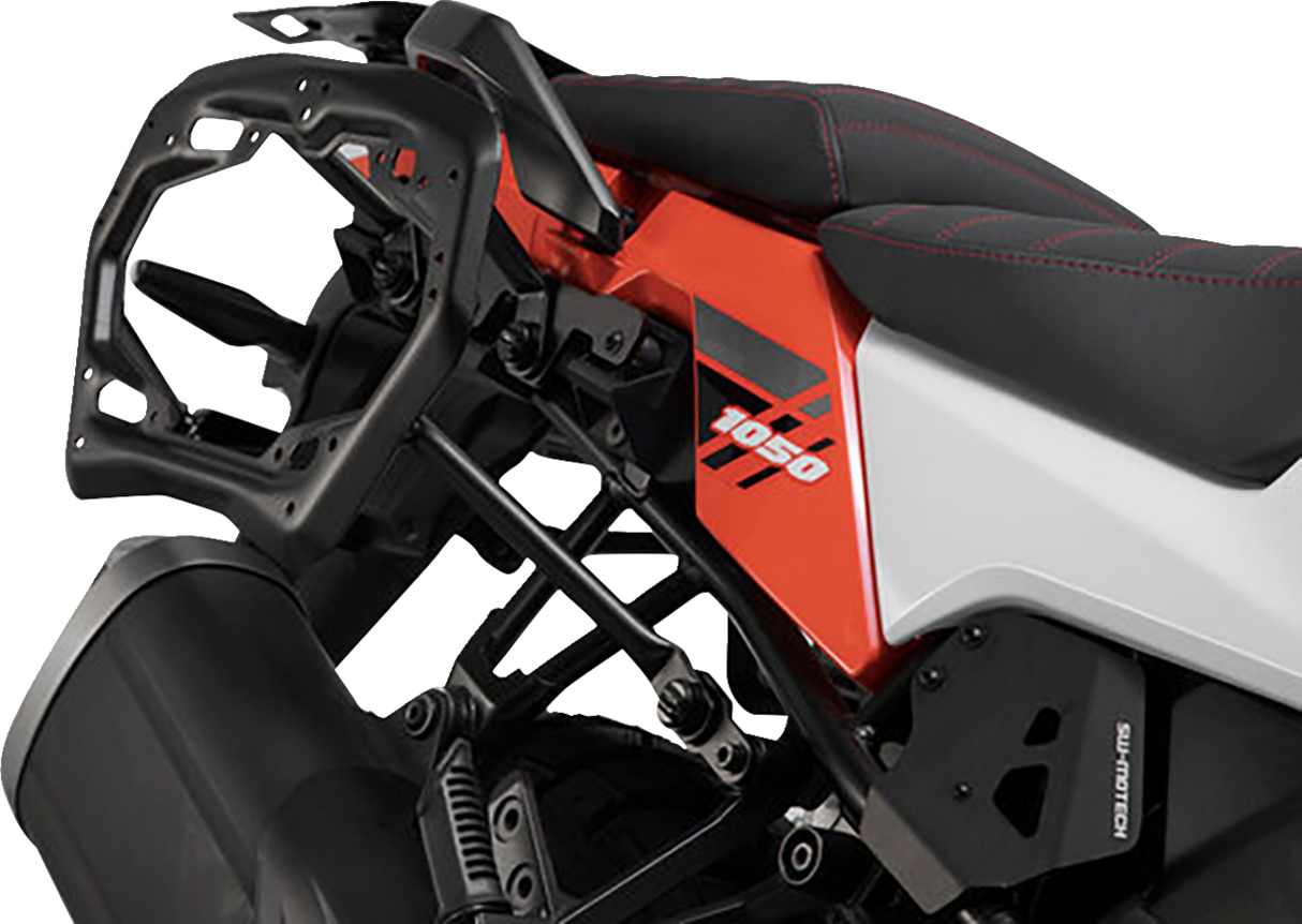 SW-MOTECH TRAX ADV Aluminum Case System - Black - Suzuki V-Strom 1050 '20-'24 KFT.05.936.70000/B