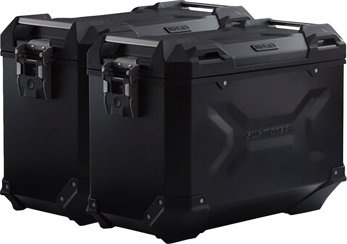 SW-MOTECH TRAX ADV Aluminum Case System - Black - Yamaha Tracer 9 GT '21-'24 KFT.06.921.70100/B