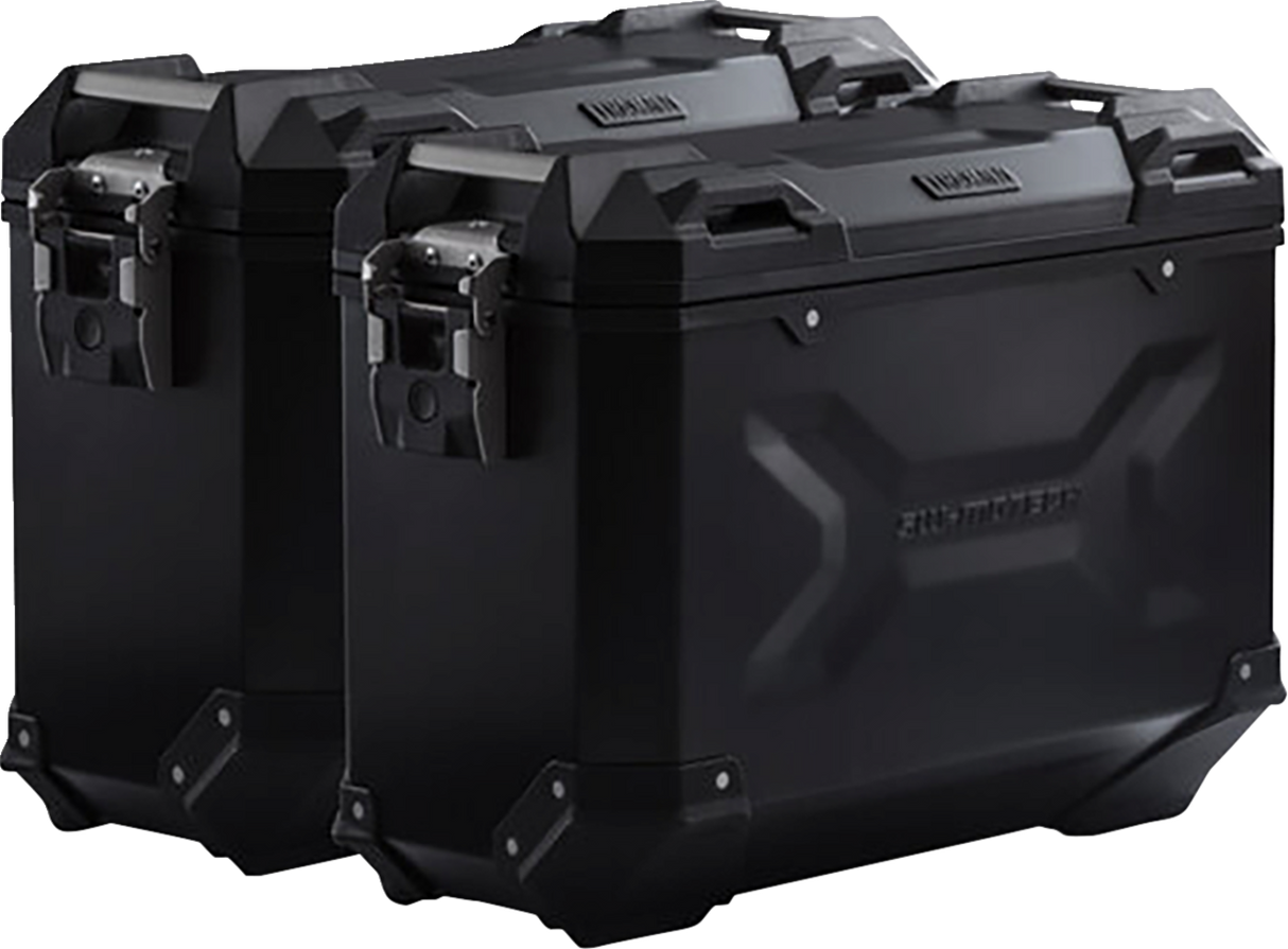 SW-MOTECH TRAX ADV Aluminum Case System - Black - Suzuki V-Strom 650 '16-'24 KFT.05.876.70001/B