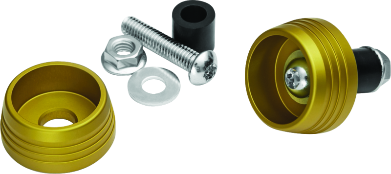 Kuryakyn Lodestar Axle Sliders Gold - Cycle City Outdoors