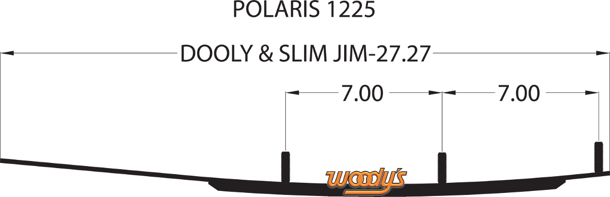WOODY'S Dooly* Runners - 4" - 90? DP4-1225