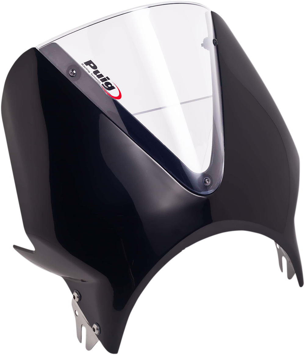 Puig Hi-Tech Parts 003NW Windscreen - 13" - Black/Clear | Street