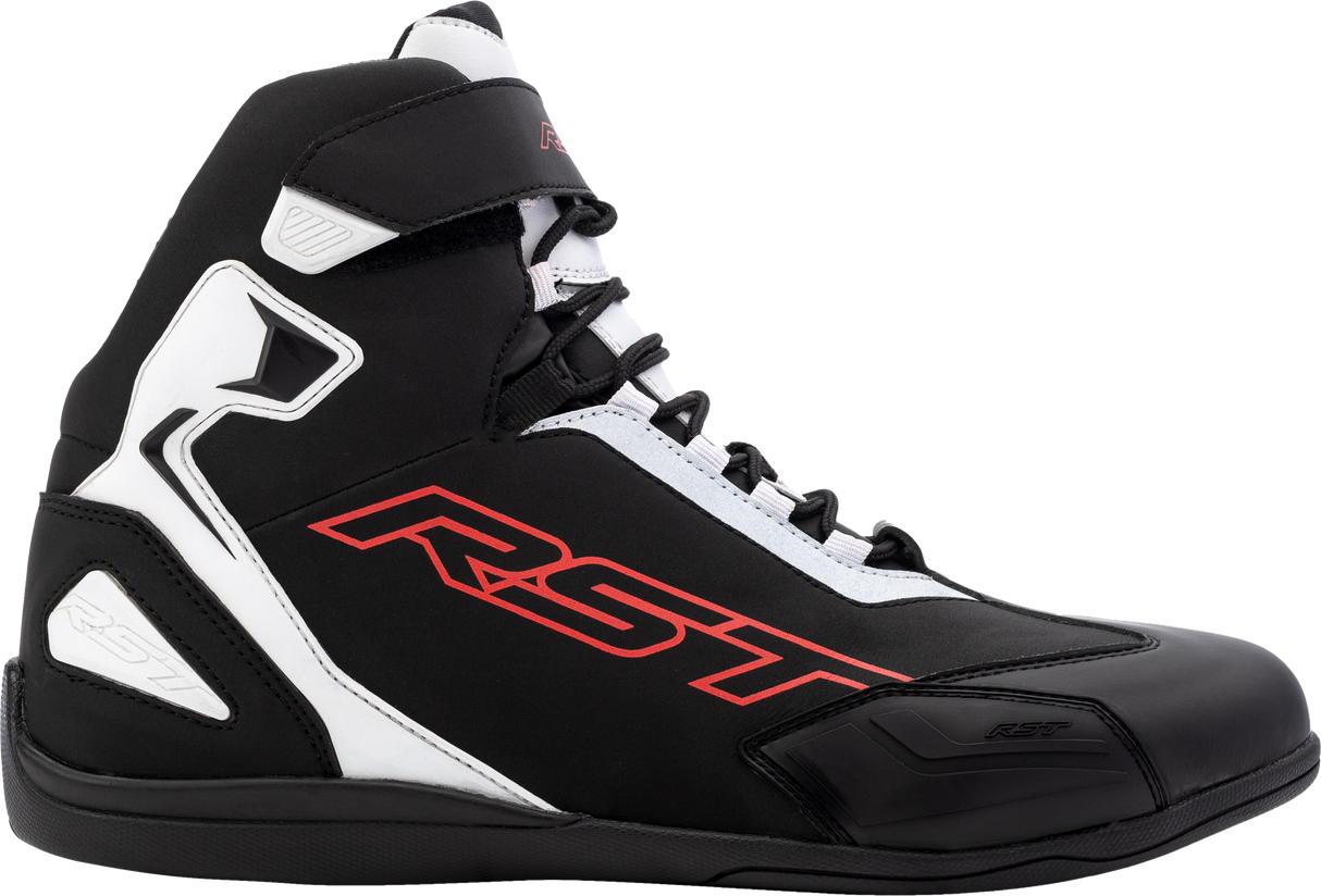 Sabre Moto Shoe Ce Boot Black / White / Red Sz 12