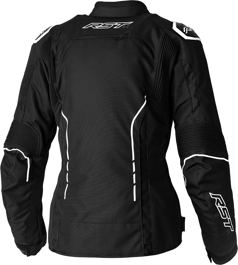 Ladies S1 Ce Jacket Black/White Textile Md