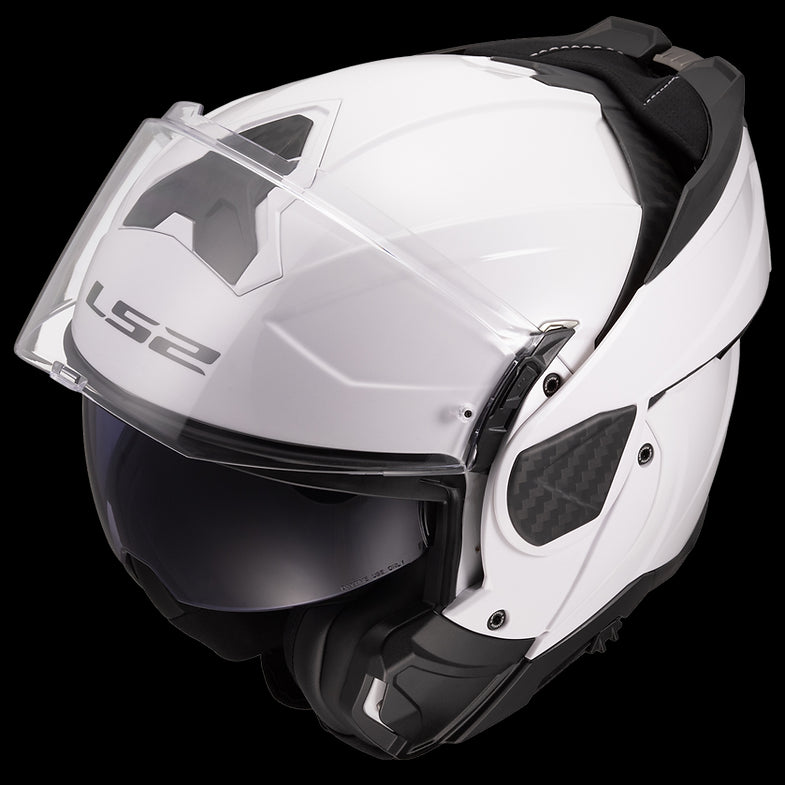 LS2 - Advant II Solid Gloss White Modular Helmet