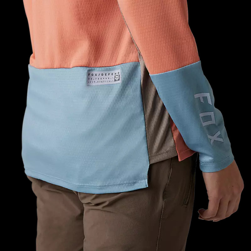 Fox Racing - Womens Defend Long Sleeve Jersey - Salmon - S