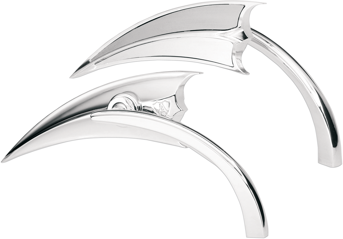 ARLEN NESS Mirror - Micro - Scoop - Side View - Triangle - Chrome - Left 13-060