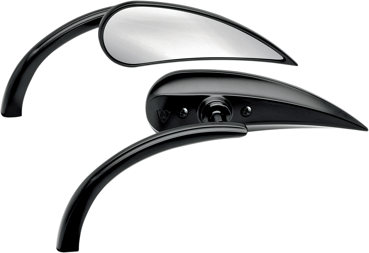 ARLEN NESS Mirror - Micro - Rad 2 - Side View - Teardrop - Black - Right 13-401