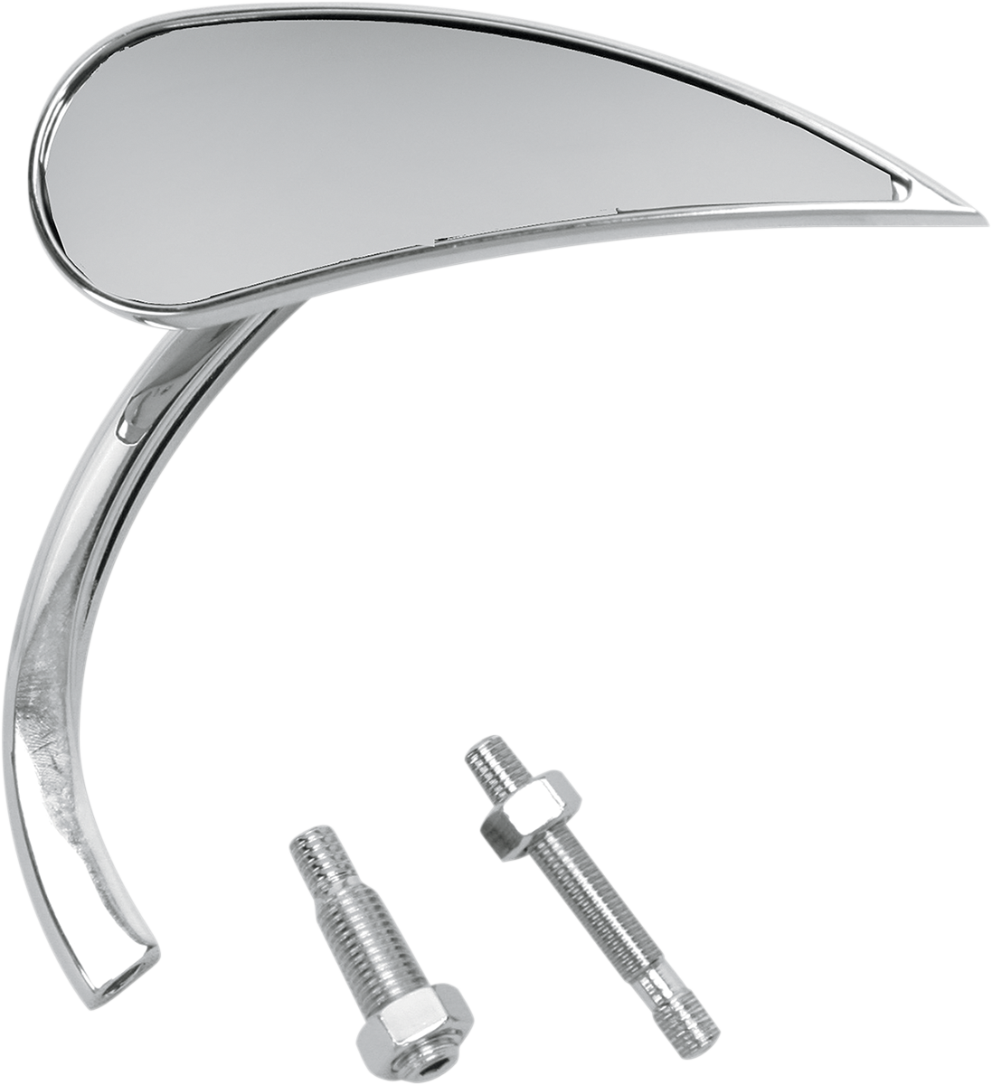 ARLEN NESS Mirror - Micro - Rad 2 - Side View - Teardrop - Chrome - Right 13-411