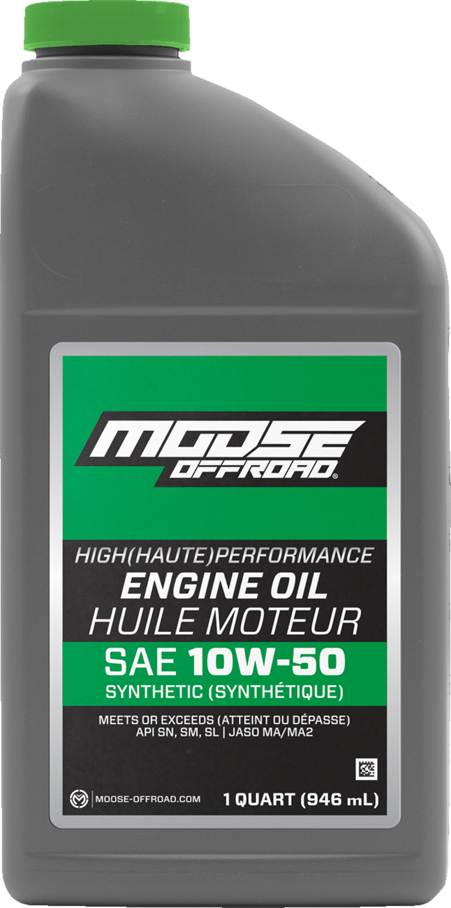 MOOSE OFFROAD Synthetic Engine Oil - 10W50 - 1 US quart 219381