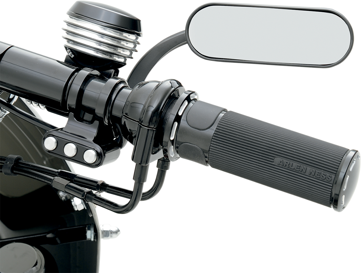 ARLEN NESS Mirror - Micro - Mini - Side View - Oval - Black - Right 13-413