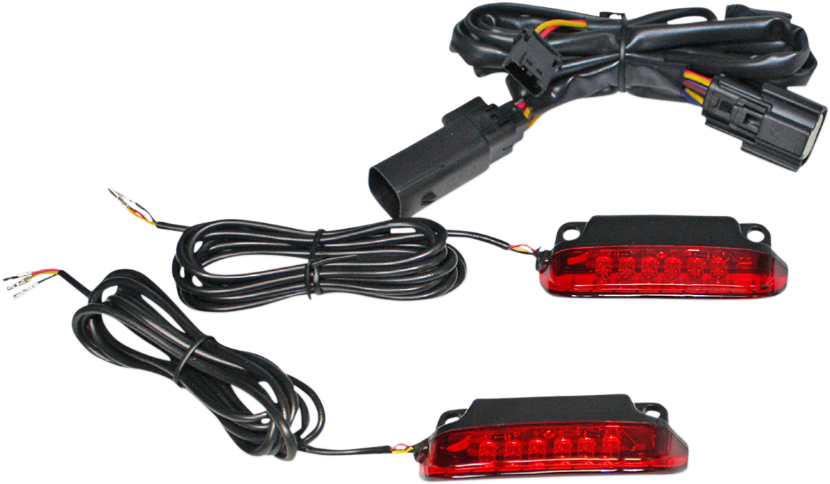 Custom Dynamics Luggage Rack Light Bar - Red CD-LR-11-R - Cycle City Outdoors