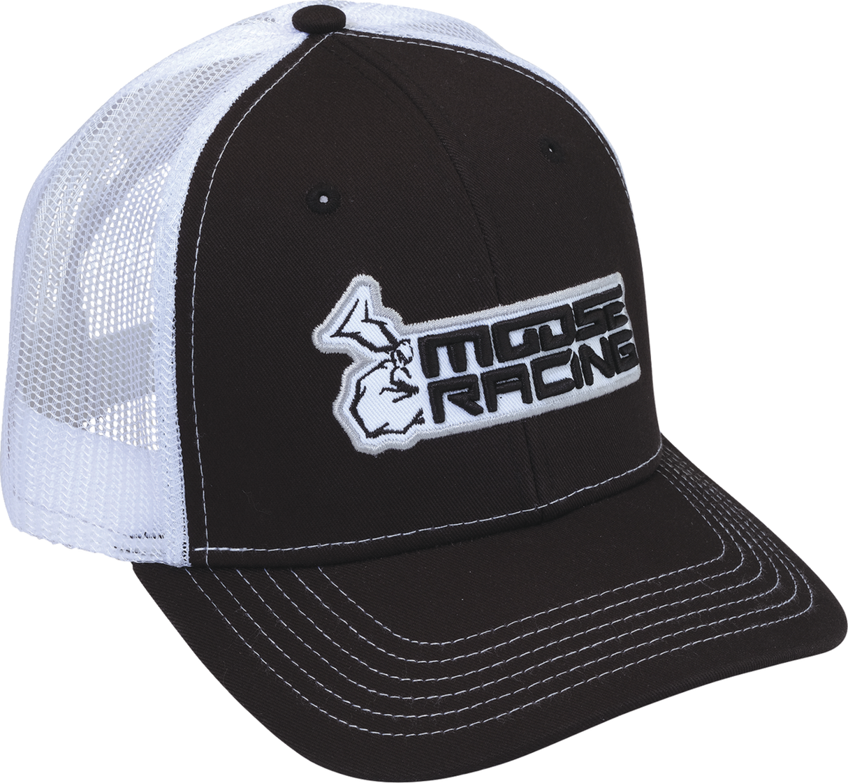 MOOSE OFFROAD Moose Half-Agroid Hat - Black/White S2402762R1