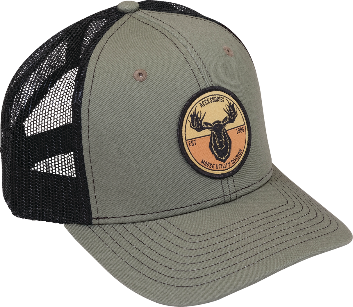 MOOSE OFFROAD MUD Badge Hat - Olive/Black C2402770