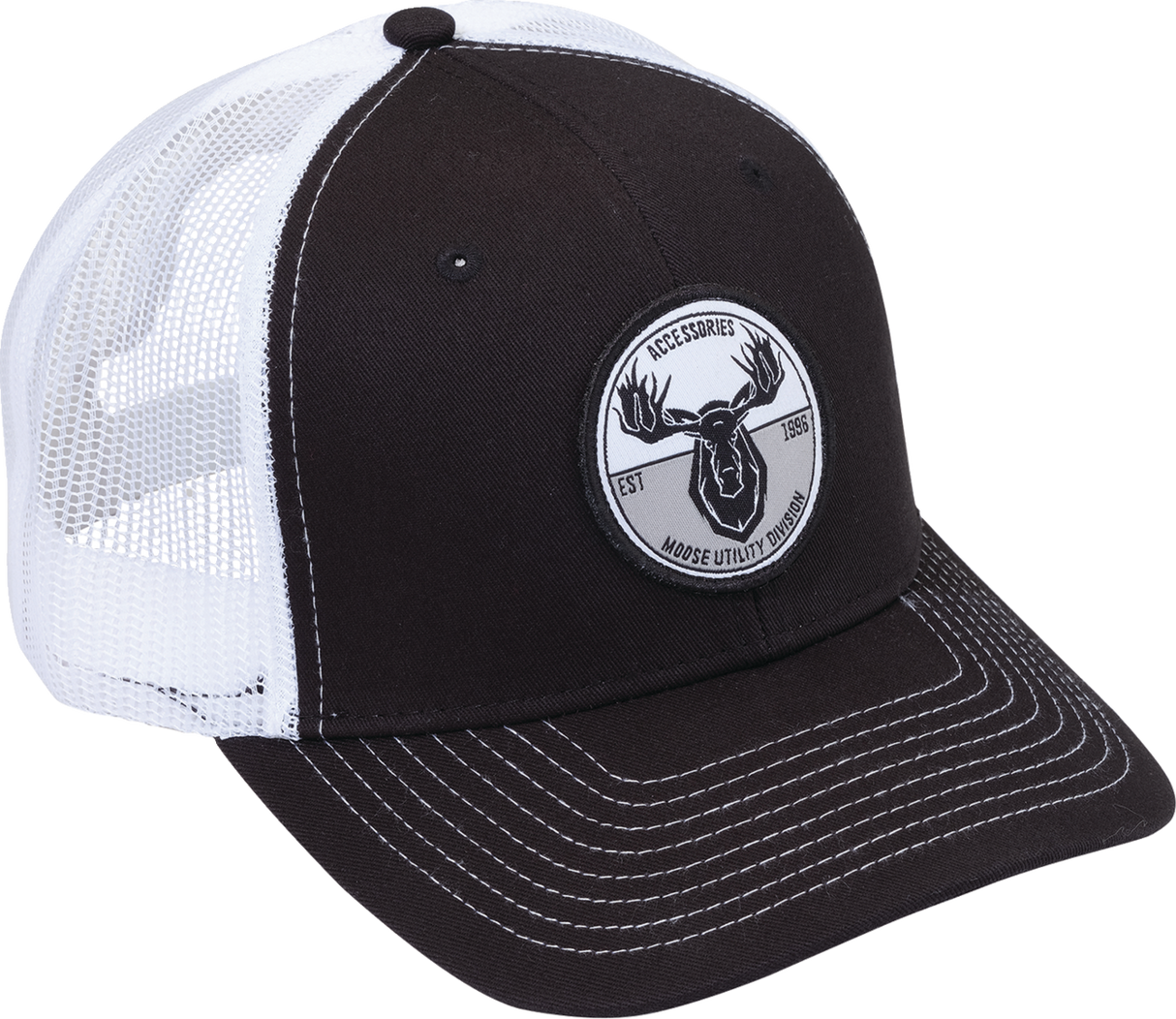 MOOSE OFFROAD MUD Badge Hat - Black/White C2902769