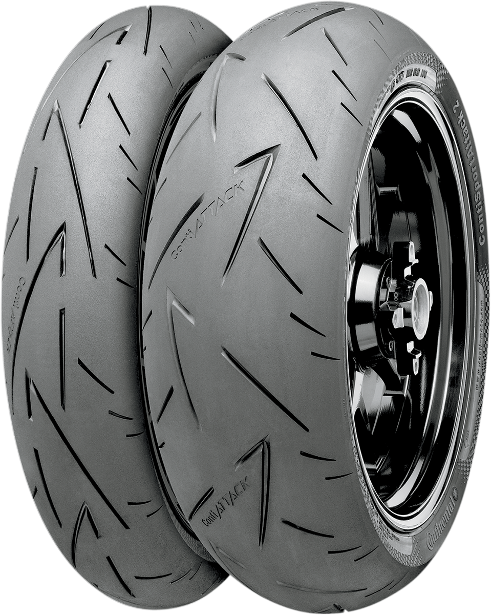 CONTINENTAL Tire - ContiSportAttack 2 - Rear - 190/55ZR17 - (75W) 02440140000