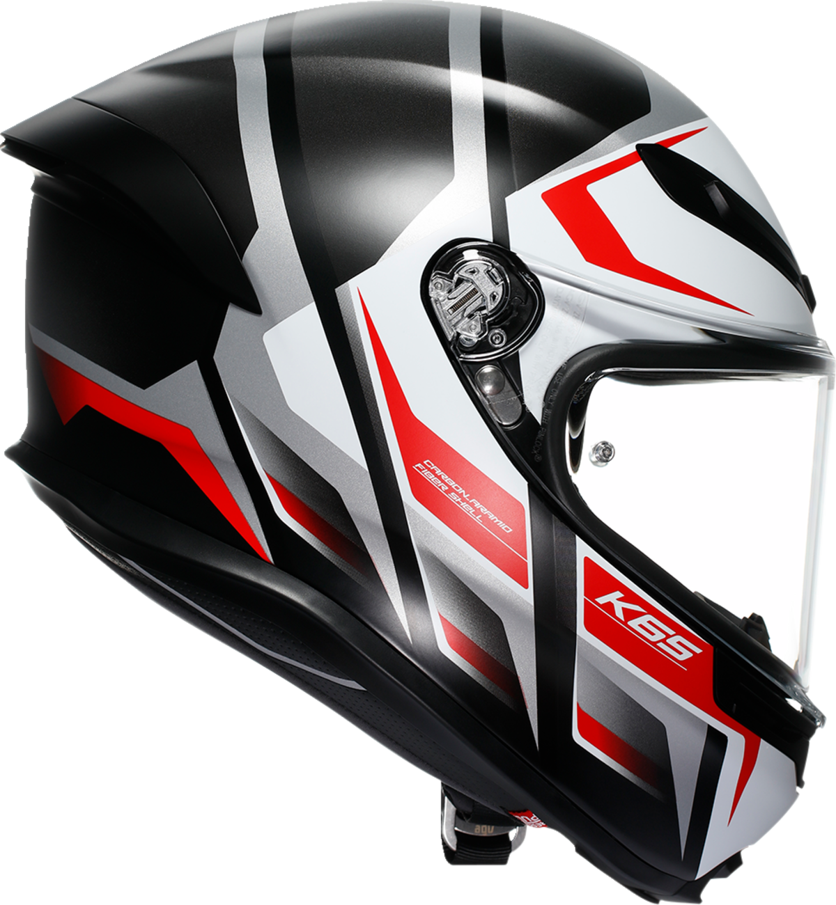 AGV K6 S Helmet - Karve - Matte Black/White/Red - XL 2118395002-025-XL