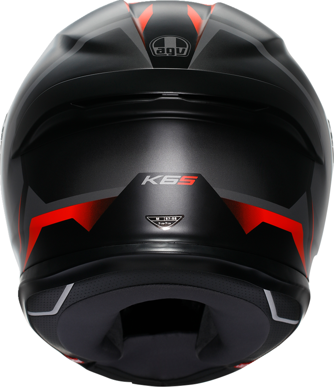 AGV K6 S Helmet - Karve - Matte Black/Gray/Red - Large 2118395002-024-L