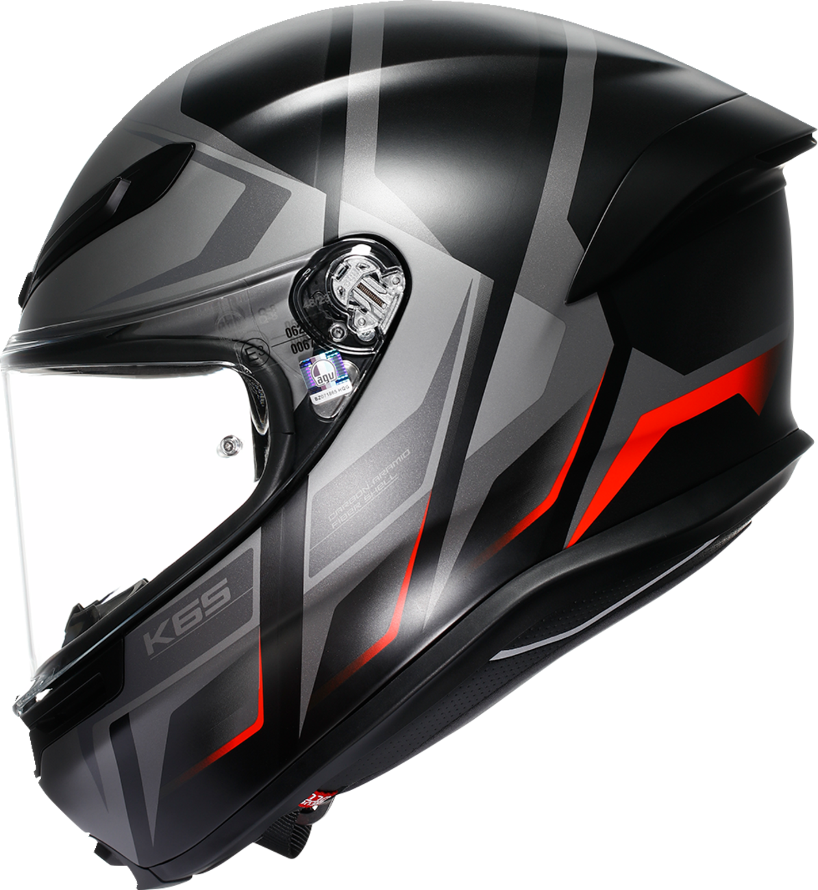 AGV K6 S Helmet - Karve - Matte Black/Gray/Red - XL 2118395002-024-XL