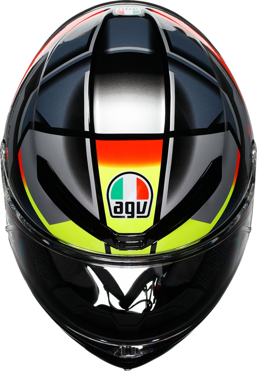 AGV K6 S Helmet - Erazer - Black/Red/Yellow Fluo - Medium 2118395002-026-M