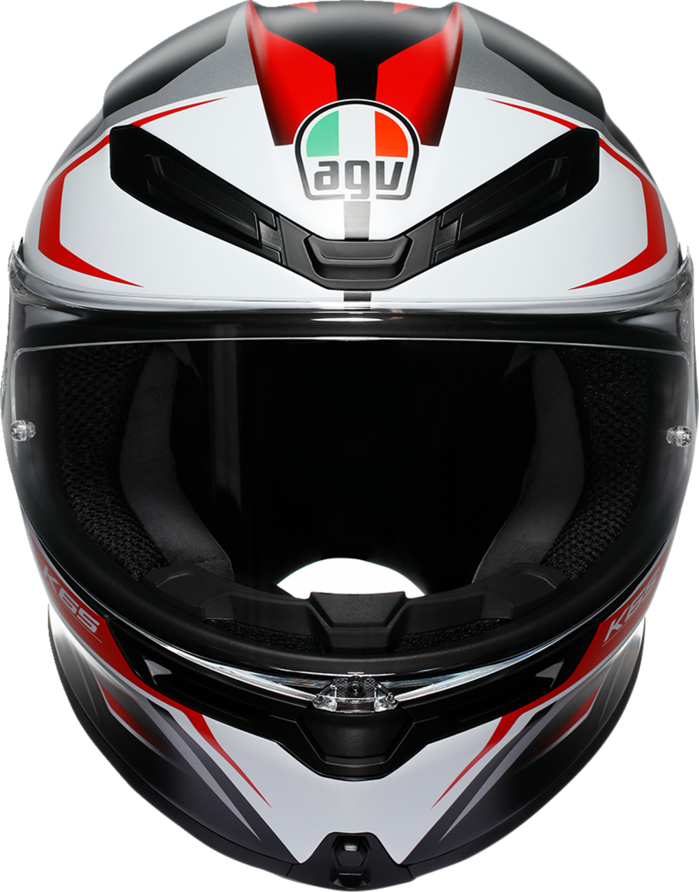 AGV K6 S Helmet - Karve - Matte Black/White/Red - 2XL 2118395002-025-XXL