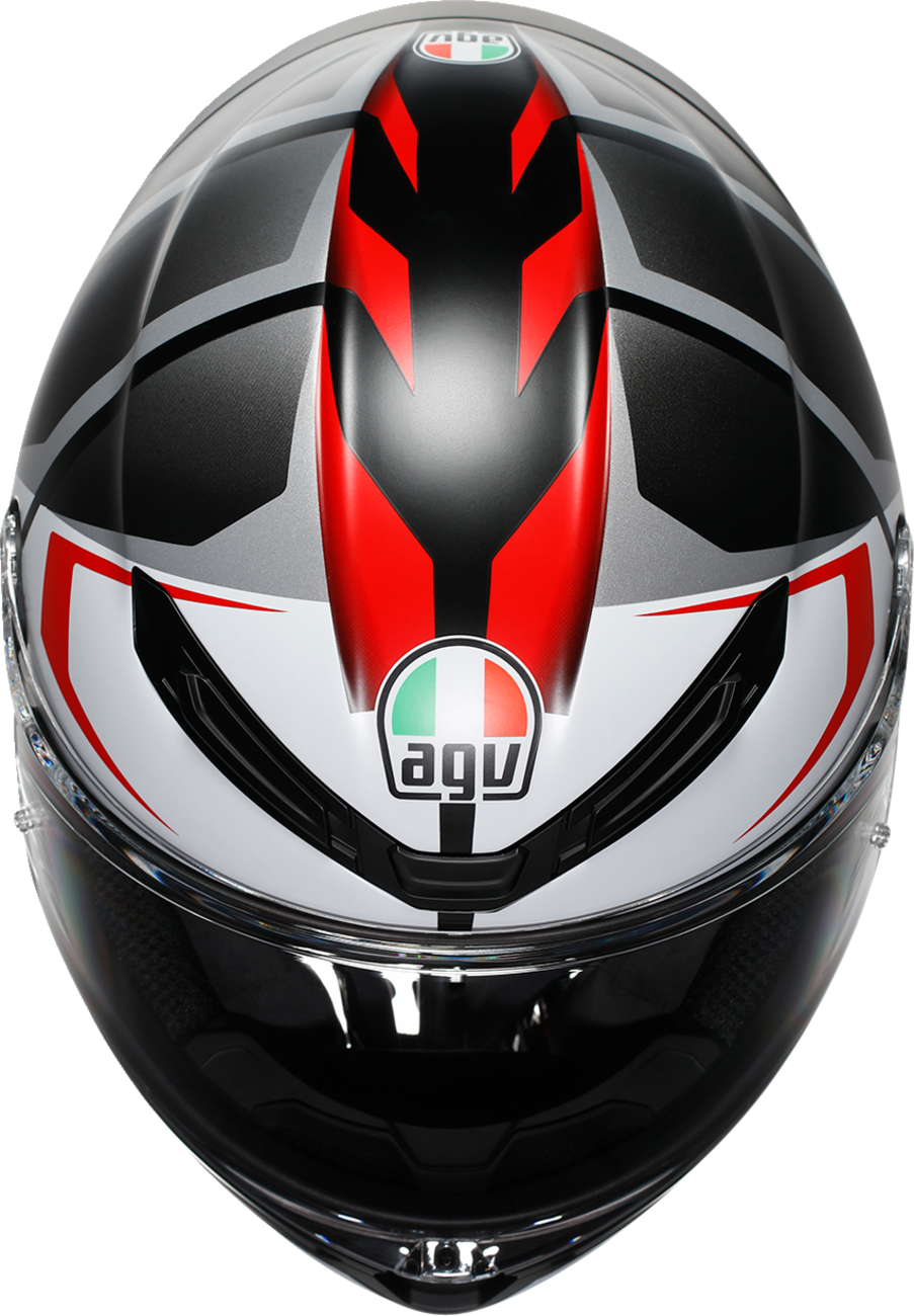 AGV K6 S Helmet - Karve - Matte Black/White/Red - 2XL 2118395002-025-XXL