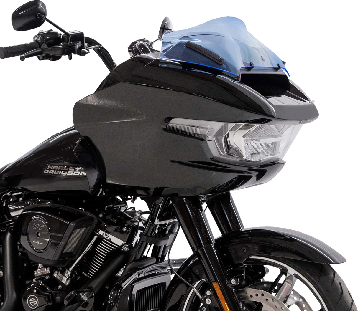KLOCK WERKS Kolor Flare* Sport Windshield - 8" - Blue Ice KWW-01-0754