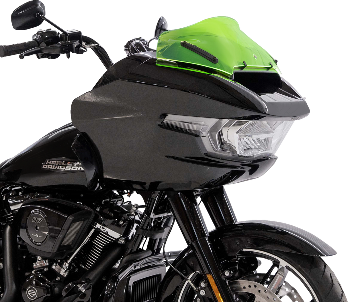 KLOCK WERKS Kolor Flare* Sport Windshield - 8" - Green Ice KWW-01-0753
