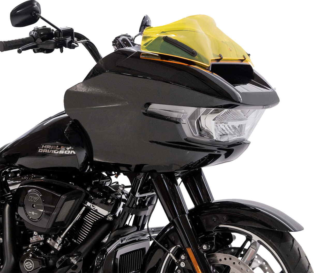 KLOCK WERKS Kolor Flare* Sport Windshield - 8" - Yellow Ice KWW-01-0752