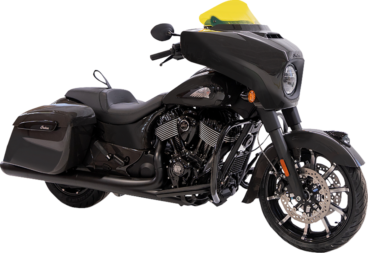 KLOCK WERKS Kolor Flare* Windshield - 10" - Yellow Ice KWW-04-0633