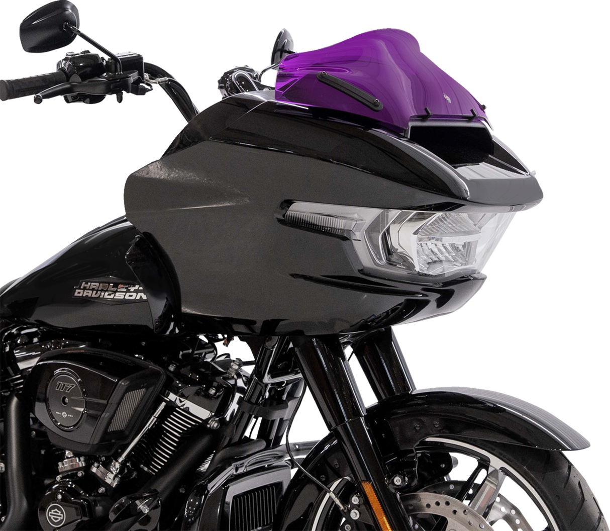 KLOCK WERKS Kolor Flare* Sport Windshield - 8" - Purple - FLTR KWW-01-0760
