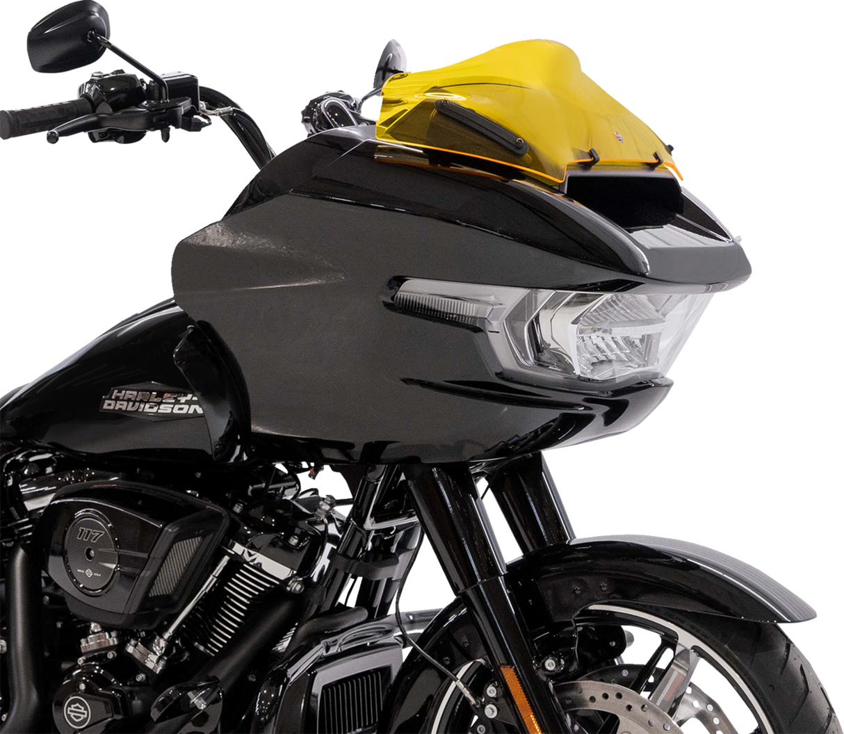 KLOCK WERKS Kolor Flare* Sport Windshield - 8" - Yellow - FLTR KWW-01-0757