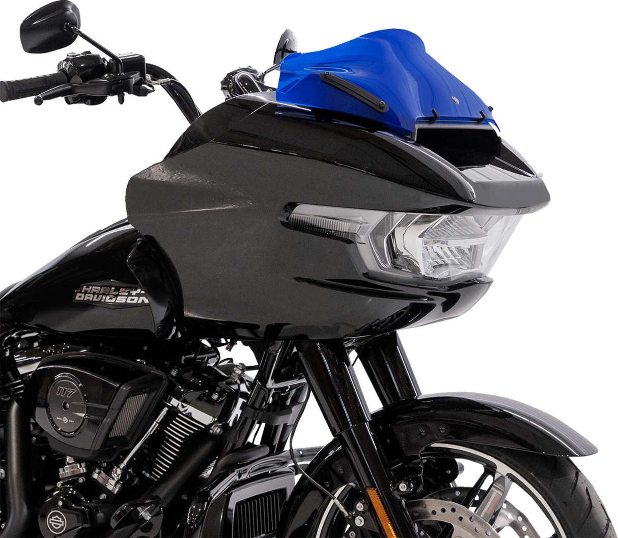 KLOCK WERKS Kolor Flare* Sport Windshield - 8" - Blue - FLTR KWW-01-0759