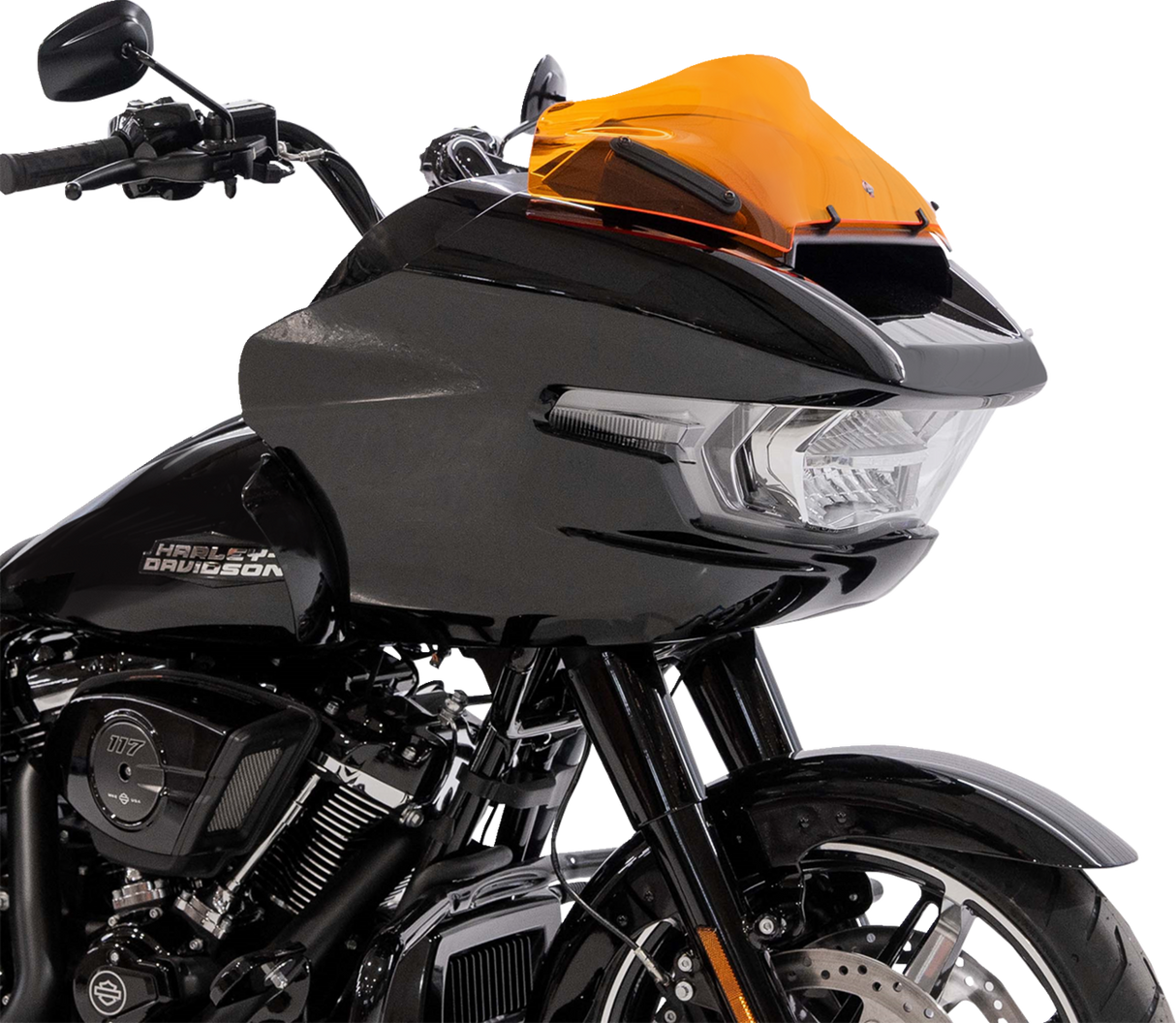 KLOCK WERKS Kolor Flare* Sport Windshield - 8" - Orange - FLTR KWW-01-0756