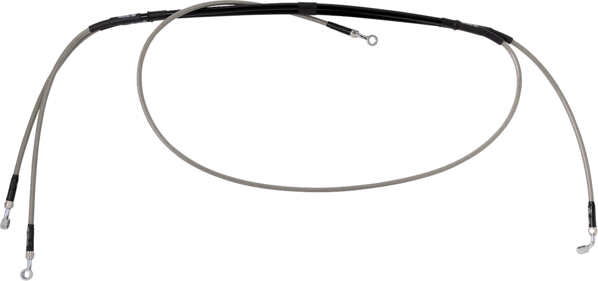 MOOSE OFFROAD Brake Line Pair - Stainless Steel B05-1-018/P