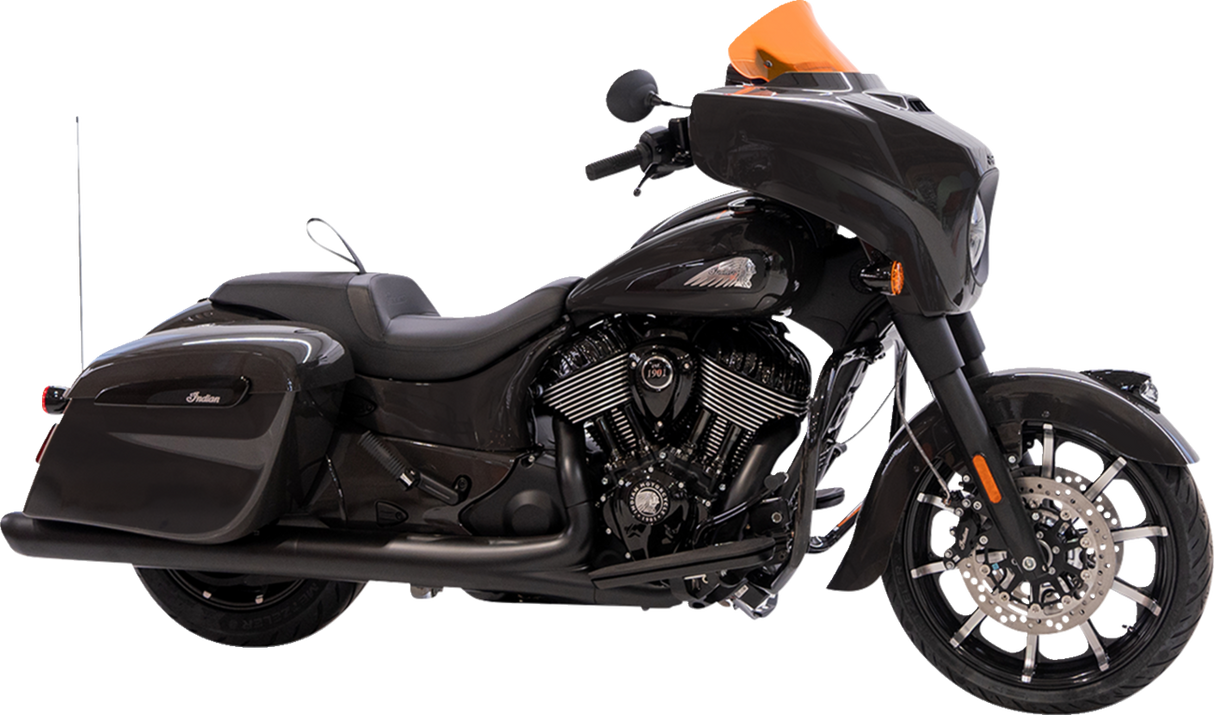 KLOCK WERKS Kolor Flare* Windshield - 10" - Orange Ice KWW-04-0632