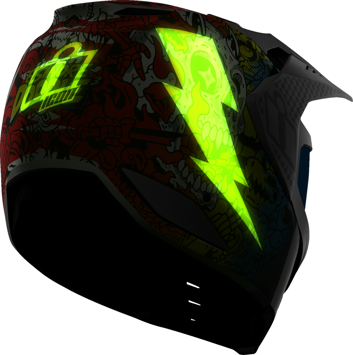 ICON Elsinore* Helmet - Doodle 3 - White - 3XL 0104-3443
