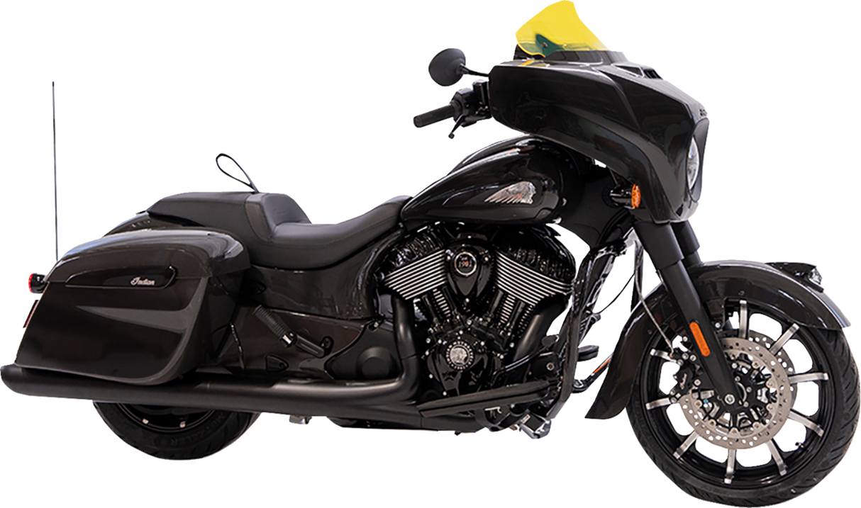 KLOCK WERKS Kolor Flare* Windshield - 10" - Yellow Ice KWW-04-0633