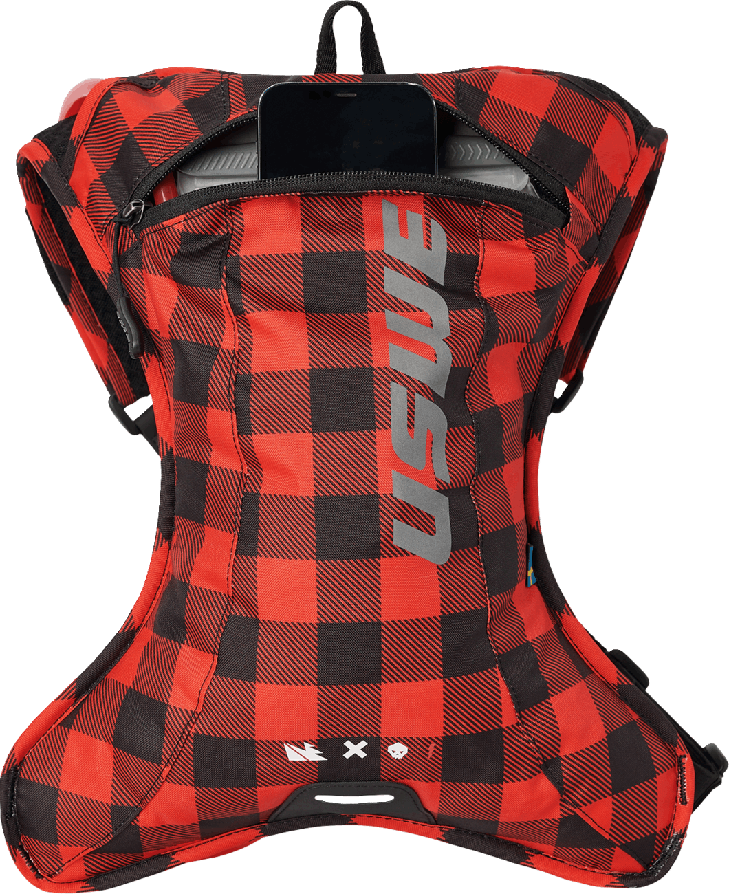USWE Outlander Hydration Pack - 2L - Flannel Red/Black 202076048