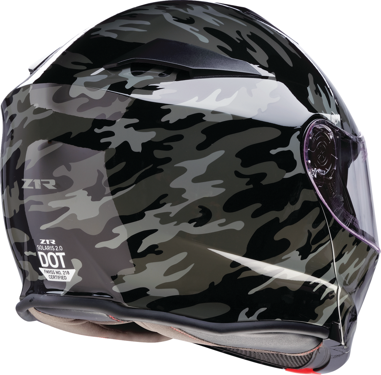 Z1R Solaris 2.0 Modular Helmet - Camo - Black/Gray - Small 0100-2608